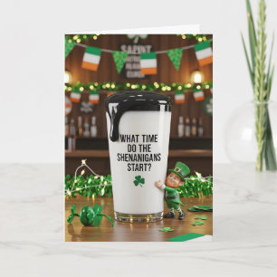 St. Patrick's Day Schabernack Karte