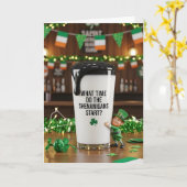 St. Patrick's Day Schabernack Karte (Gelbe Blume)