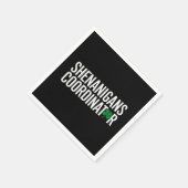 St. Patrick's Day Schabernack-Koordinator Serviette (Ecke)