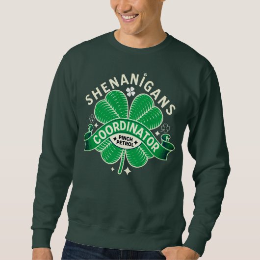 St Patricks Day - Schabernack-Koordinator Sweatshirt (Vorderseite)