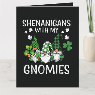 St Patricks Day-Schabernack mit Gnomies Gnom Dankeskarte