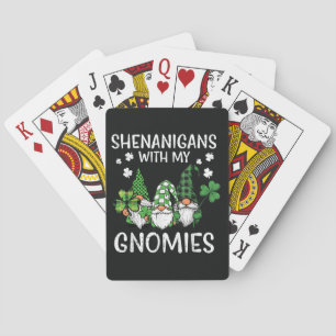 St. Patricks Day Schabernack mit Gnomies Gnom Spielkarten