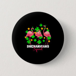 St patrick's day Schabernack-Truppe irischer Flami Button