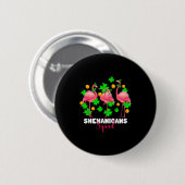 St patrick's day Schabernack-Truppe irischer Flami Button (Vorne & Hinten)