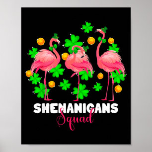 St. Patricks Day Schabernack-Truppe irischer Flami Poster