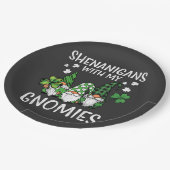 St Patricks Day Schelmereien mit Gnomies Gnom Pappteller (Schrägansicht)