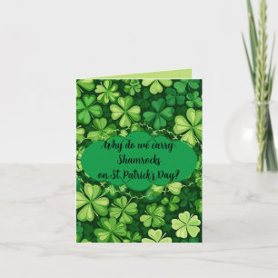 "St. Patrick's Day" Scherz-Gruß Karte