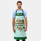 St. Patrick's Day Schürze - Individuelle Name Küch (Getragen)