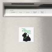 St Patrick's Day Scottish Terrier Magnet (In Situ (Geschirrspüler))
