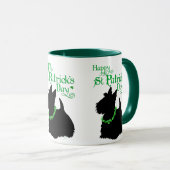 St Patrick's Day Scottish Terrier Tasse (VorderseiteRechts)