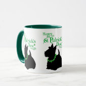 St Patrick's Day Scottish Terrier Tasse (Vorderseite Links)