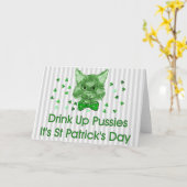 St Patrick's Day Scrapper Cat Karte (Gelbe Blume)