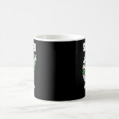 St. Patricks Day sechs sieben 6 7 Meme Shamrock Ki Kaffeetasse (Mittel)