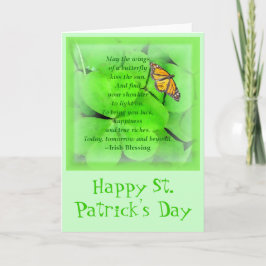 St. Patrick's Day Segen Card Karte