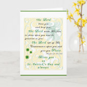 St. Patrick's Day Segen Grußkarte Karte (Gelbe Blume)