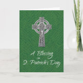 St. Patricks Day Segen Irish Crucifix Karte (Vorderseite)