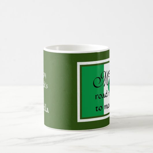 ST PATRICK'S DAY Segen kann die Straße aufsteigen Kaffeetasse (Mittel)