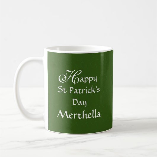 ST PATRICK'S DAY Segen kann die Straße aufsteigen Kaffeetasse (Links)