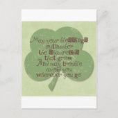 St. Patricks Day Segen Postkarte (Vorderseite)