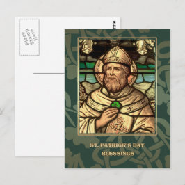 St. Patrick's Day Segen Religiöse Postkarte
