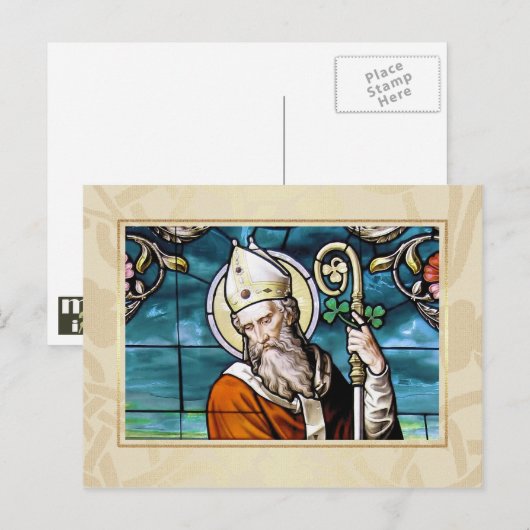 St. Patrick's Day Segen Religiöse Postkarte (Vorne/Hinten)