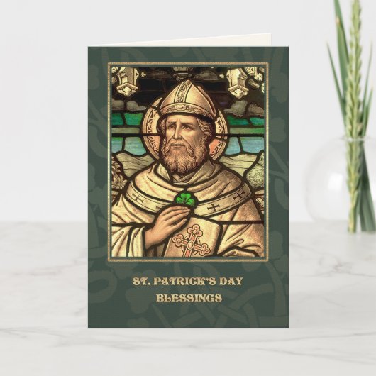 St. Patrick's Day Segings Religious Card Karte (Vorderseite)