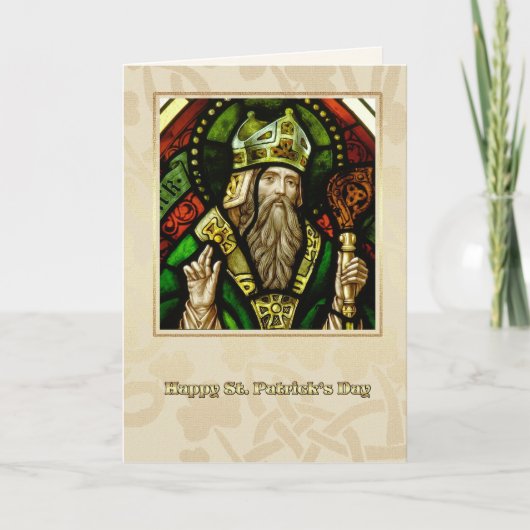 St. Patrick's Day Segings Religious Card Karte (Vorderseite)