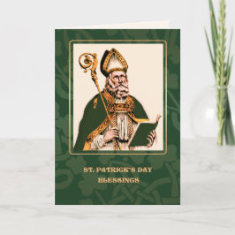 St. Patrick's Day Segings Religious Karte