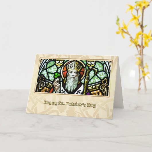 St. Patrick's Day Segings Religious Karte (Gelbe Blume)