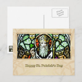 St. Patrick's Day Segings Religious Postkarte