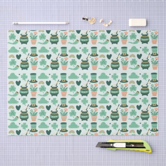 St.Patrick's Day Seidenpapier (Handwerk)