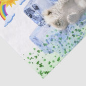 St. Patrick's Day Seidenpapier Eisbär (Ausschnitt)