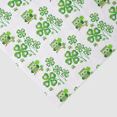 St. Patrick's Day Seidenpapier Eule (Ausschnitt)