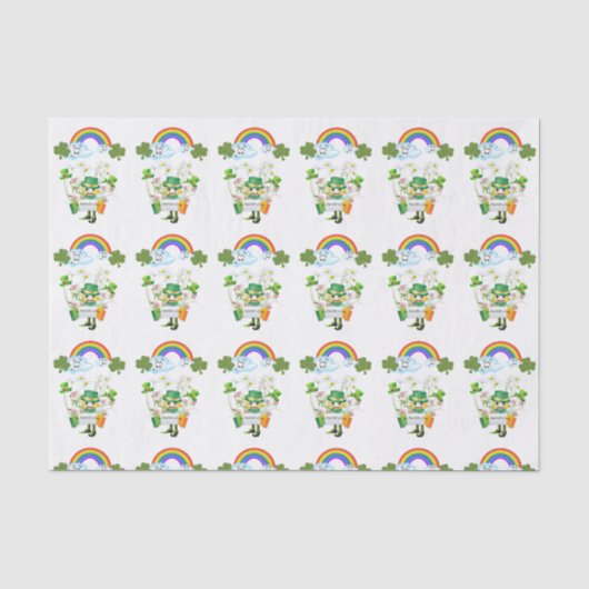 St. Patrick's Day Seidenpapier Regenbogen (Vorderseite)
