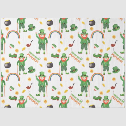 St Patrick's Day Series Design 10 Seidenpapier (Vorderseite)