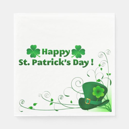 St. Patrick's Day Serviette (Vorderseite)