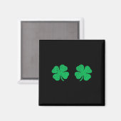 St. Patricks Day Shamrock-Brust St.patrick's Da Magnet (Vorderseite/Rückseite)