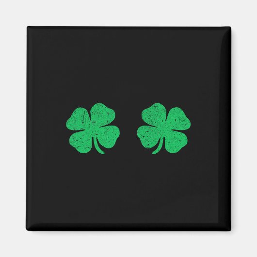 St. Patricks Day Shamrock-Brust St.patrick's Da Magnet (Vorne)