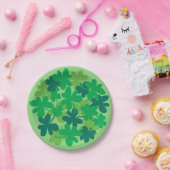 St. Patrick's Day Shamrock Grün Papier Teller (Party)