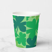 St. Patrick's Day Shamrock Grün Papierbecher (Rechts)