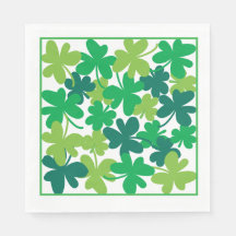 St. Patrick's Day Shamrock Grüne Servietten