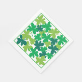St. Patrick's Day Shamrock Grüne Servietten (Ecke)