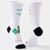 St. Patricks Day Shamrock Katzen Humor Socken (Gewinkelt)