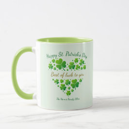 St. Patrick's Day Shamrock Keepsake I Best of Luck Tasse