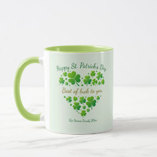 St. Patrick's Day Shamrock Keepsake I Best of Luck Tasse