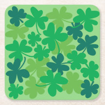 St. Patrick's Day Shamrock-Kleeblatt Papierunterse