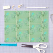St Patrick's Day Shamrock Misty Green Seidenpapier (Handwerk)