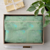 St Patrick's Day Shamrock Misty Green Seidenpapier (Geschenk)