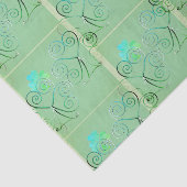 St Patrick's Day Shamrock Misty Green Seidenpapier (Ausschnitt)