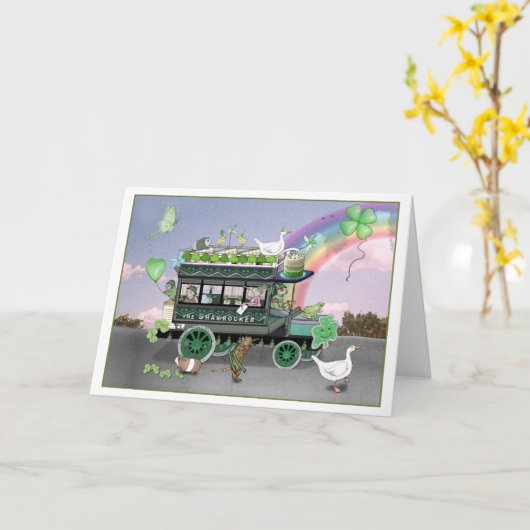 St. Patrick's Day Shamrocker Omnibus Card Karte (Gelbe Blume)